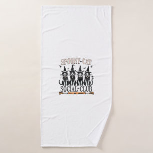 Cat Halloween Spooky Kitten Lover Trick Or Treat K Bath Towel