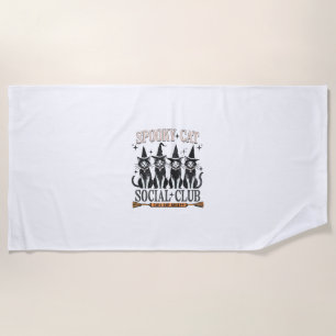 Cat Halloween Spooky Kitten Lover Trick Or Treat K Beach Towel