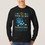Cat Hanukkah This Is My Pajamakah   Cats   Boy Gir T-Shirt<br><div class="desc">Cat Hanukkah This Is My Pajamakah   Cats   Boy Girls</div>