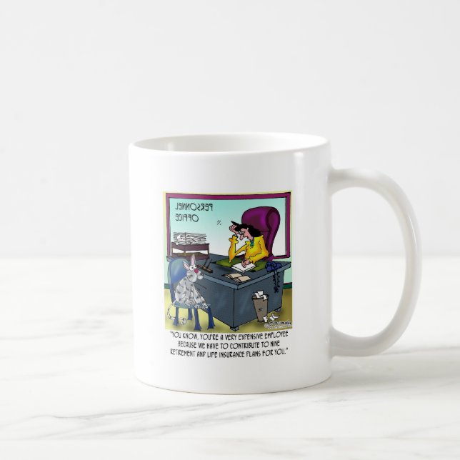 Cat Has 9 Life Insurance Plans Coffee Mug (Right)