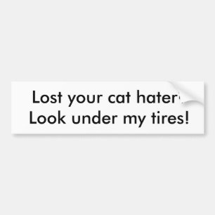 Cat hater Bumper Sticker