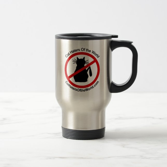 Cat Haters Travel Mug (Right)