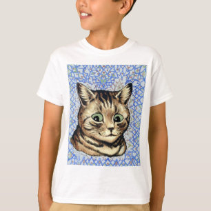 Cat head drawing by Louis Wain T-Shirt