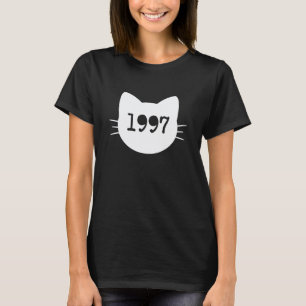 Cat Head Silhouette 1997 Funny Retro 1 T-Shirt