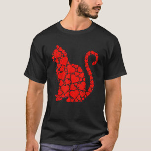 Cat Heart Valentines Day Funny Kitty Kitten Kids G T-Shirt