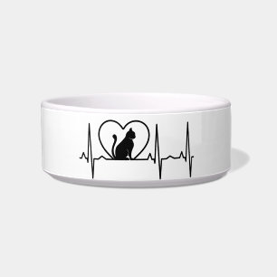 Cat Heartbeat with Heart Bowl