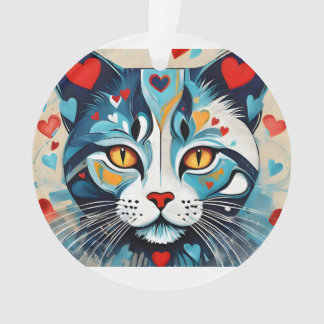 Cat Hearted Ornament