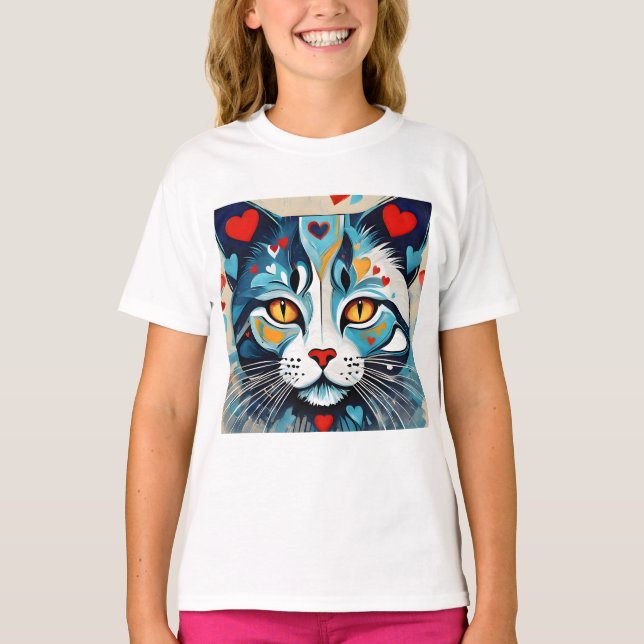 Cat Hearted T-Shirt (Front)