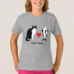 Cat Hearts Tuna Fish, Cat Joke T-Shirt