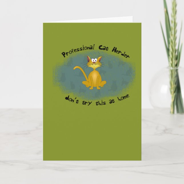 Cat Herder Promotion Greeting Card (Front)