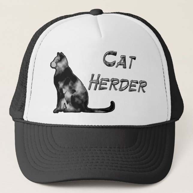 Cat Herder Trucker Hat (Front)