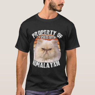 Cat Himalayan Property Vintage Eighties Style Cat T-Shirt