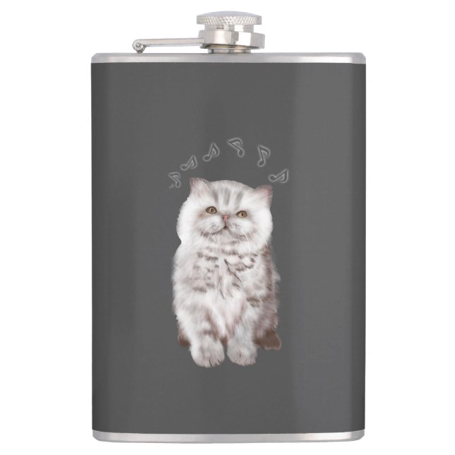 cat hip flask (Front)