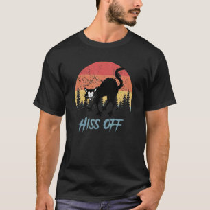 Cat Hiss Off Cat Black Cat Halloween T-Shirt