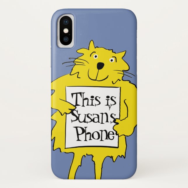 Cat Holding Card Showing Ownership Case-Mate iPhone Case (Back)