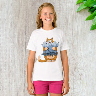 Cat Holding Fish T-Shirt