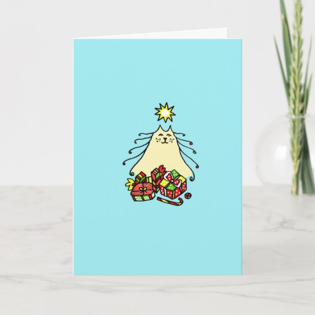Cat Holiday Card (Front)