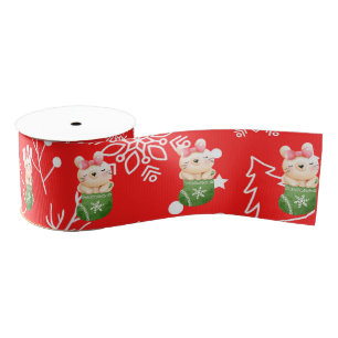 Cat Holidays Customise Grosgrain Ribbon