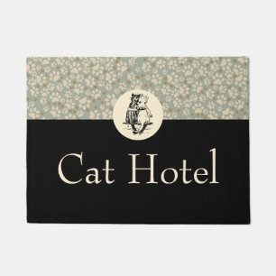 Cat Hotel Sign Doormat