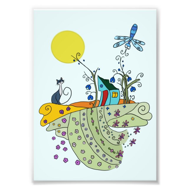 cat house photo print (Front)