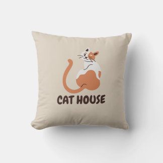 cat house pillowcase  cushion