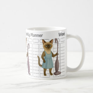Cat Housewife weekly planner Coffee Mug