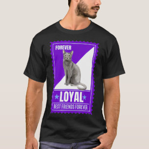 Cat Humour Blue Russian Quote Forever Stamp Collec T-Shirt