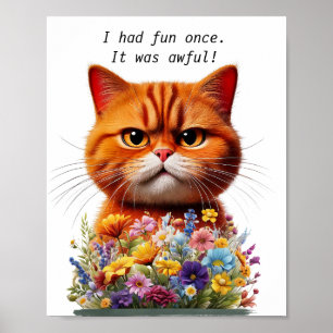 Cat humour poster
