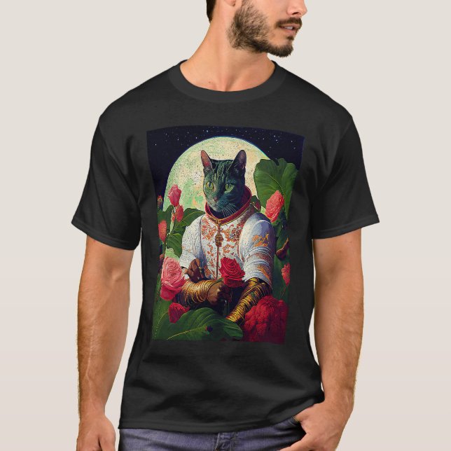 Cat Hunting Planet T-Shirt (Front)