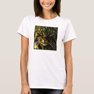 Cat Hypnotising Look Photo T-Shirt