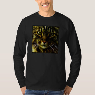 Cat Hypnotising Look Photo T-Shirt