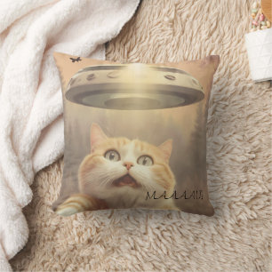 Cat I Believe UFO Cushion