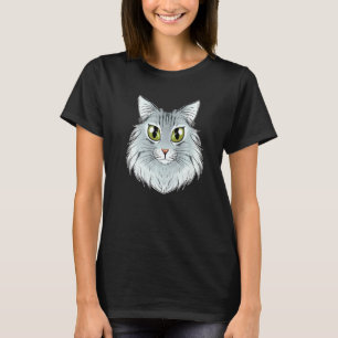 Cat I Cat Face I Norwegian Forest Cat T-Shirt