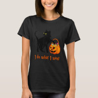 Cat I Do What I Want Halloween Candy Pumpkin Bag B