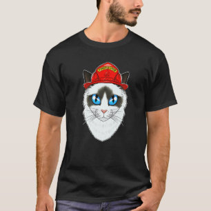 Cat I Fireman Cat I Firefighter Ragdoll Cat T-Shirt