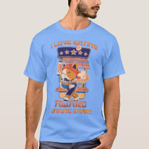 Cat - I Love Eating Award Winning Ramen - Japanese T-Shirt