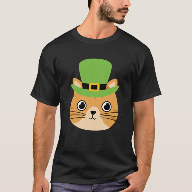 Cat I St patrick s Day Ireland Party Irish Kitten T-Shirt (Front)