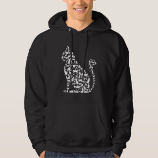 Cat Icons Illustration Design Hoodie