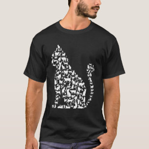 Cat Icons Illustration Design T-Shirt