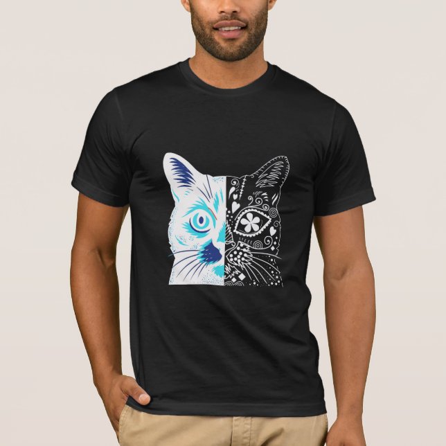 cat illustration T-Shirt (Front)