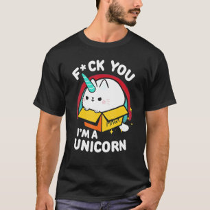 Cat I'm A Unicorn Freak You Fluff Fluff T-Shirt