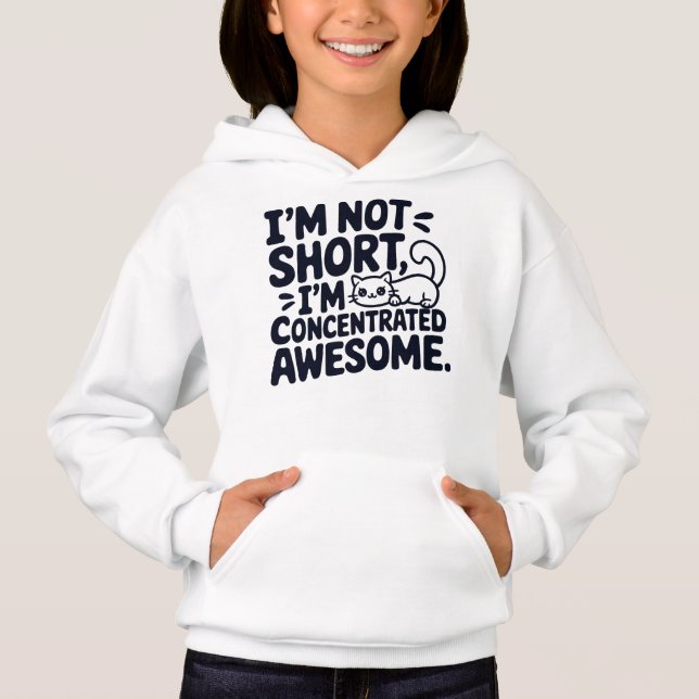 Cat I'm Not Short I'm Concentrated Awesome (Front)