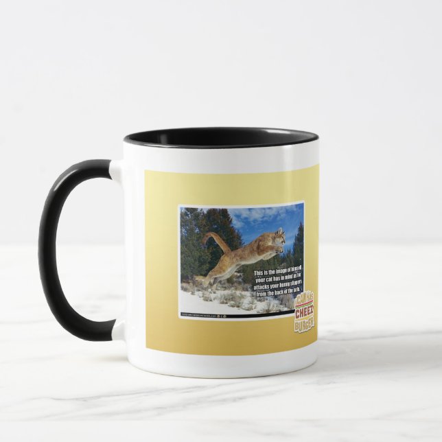 Cat image mug (Left)