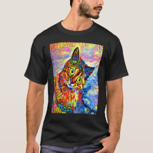 CAT IMPRESSIONIST Kitten Kitty Cat Mum Dad Cat T-Shirt