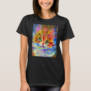 CAT IMPRESSIONIST Kitten Kitty I Am A Cat Mum Dad T-Shirt