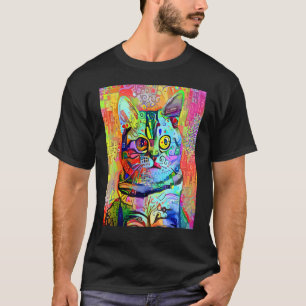 CAT IMPRESSIONIST Kitten Kitty I Am A Cat Mum Dad T-Shirt