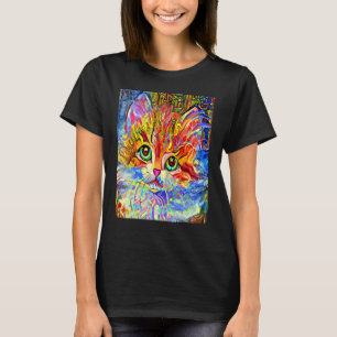 CAT IMPRESSIONIST Kitten Kitty I Am A Cat Mum Dad T-Shirt