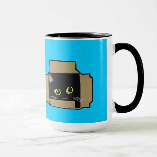 Cat in a Box Mug (Right)