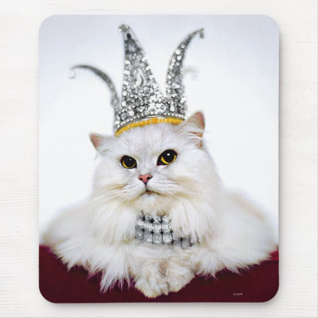 Cat in a Crown Mouse Mat (Front)