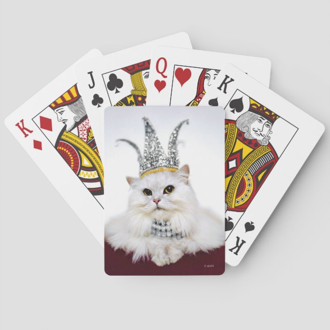 Cat in a Crown Playing Cards (Back)